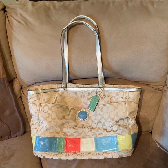 Authentic Coach Diaper/Tote Bag - Picture 1 of 5